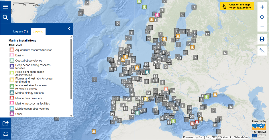 Marine research infrastructures can be found all over Europe, at coastal areas and inland. Marine installations include coastal observatories, research vessels, marine data providers and much more.