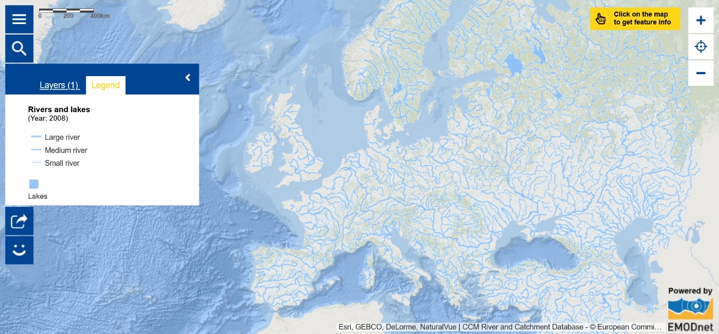 Map of the Week – Rivers and lakes