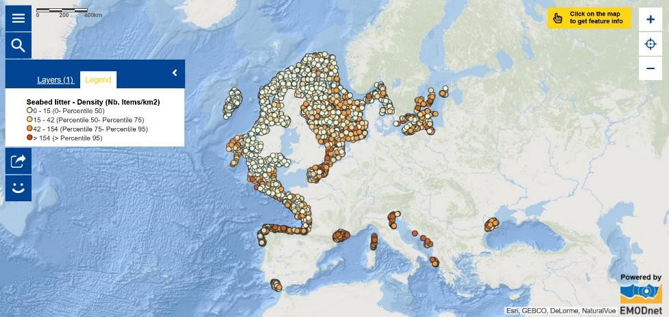 Seabed Litter Density Seabed Litter Density