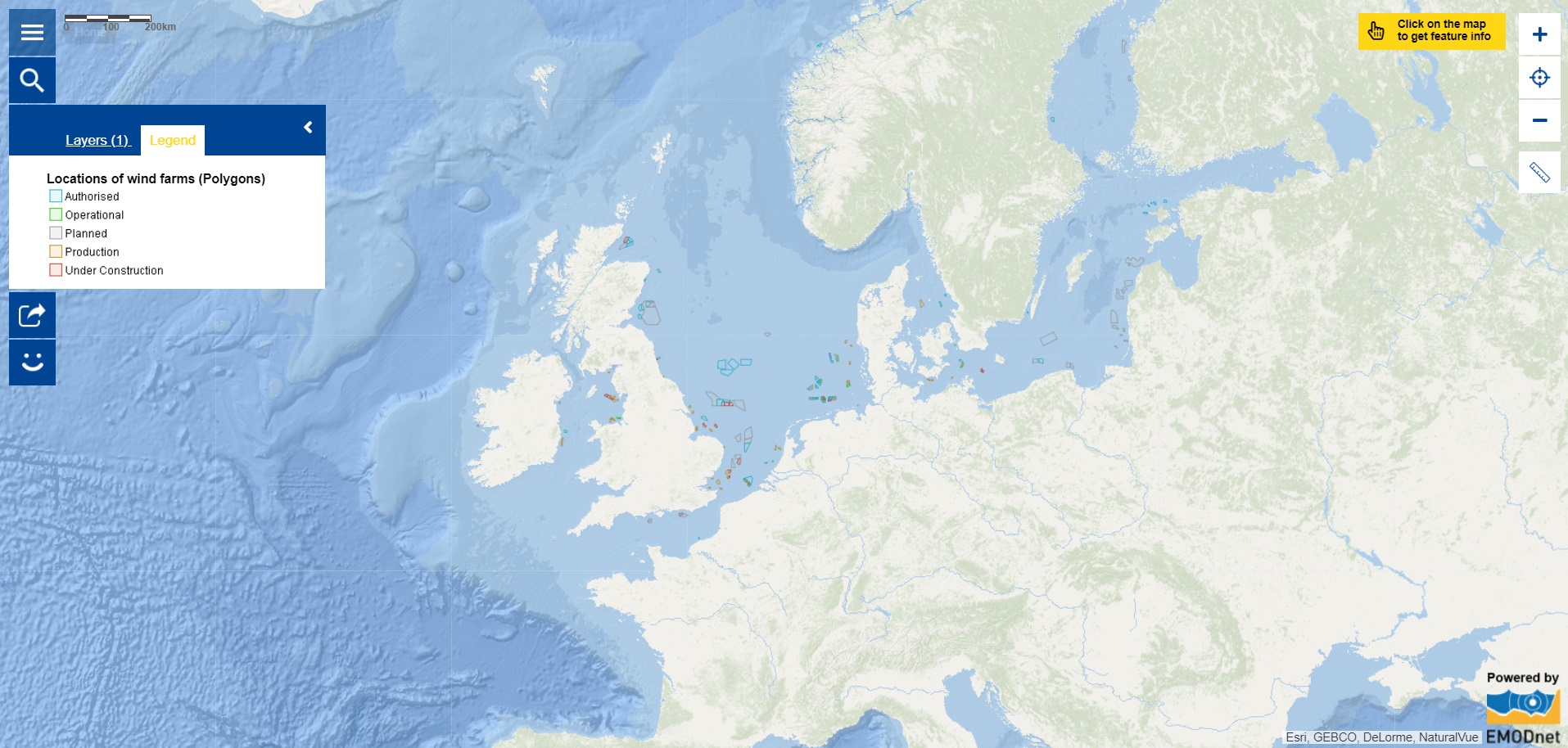 Map Of The Week Locations Of Wind Farms European Marine Observation   Wind Farm Locations 