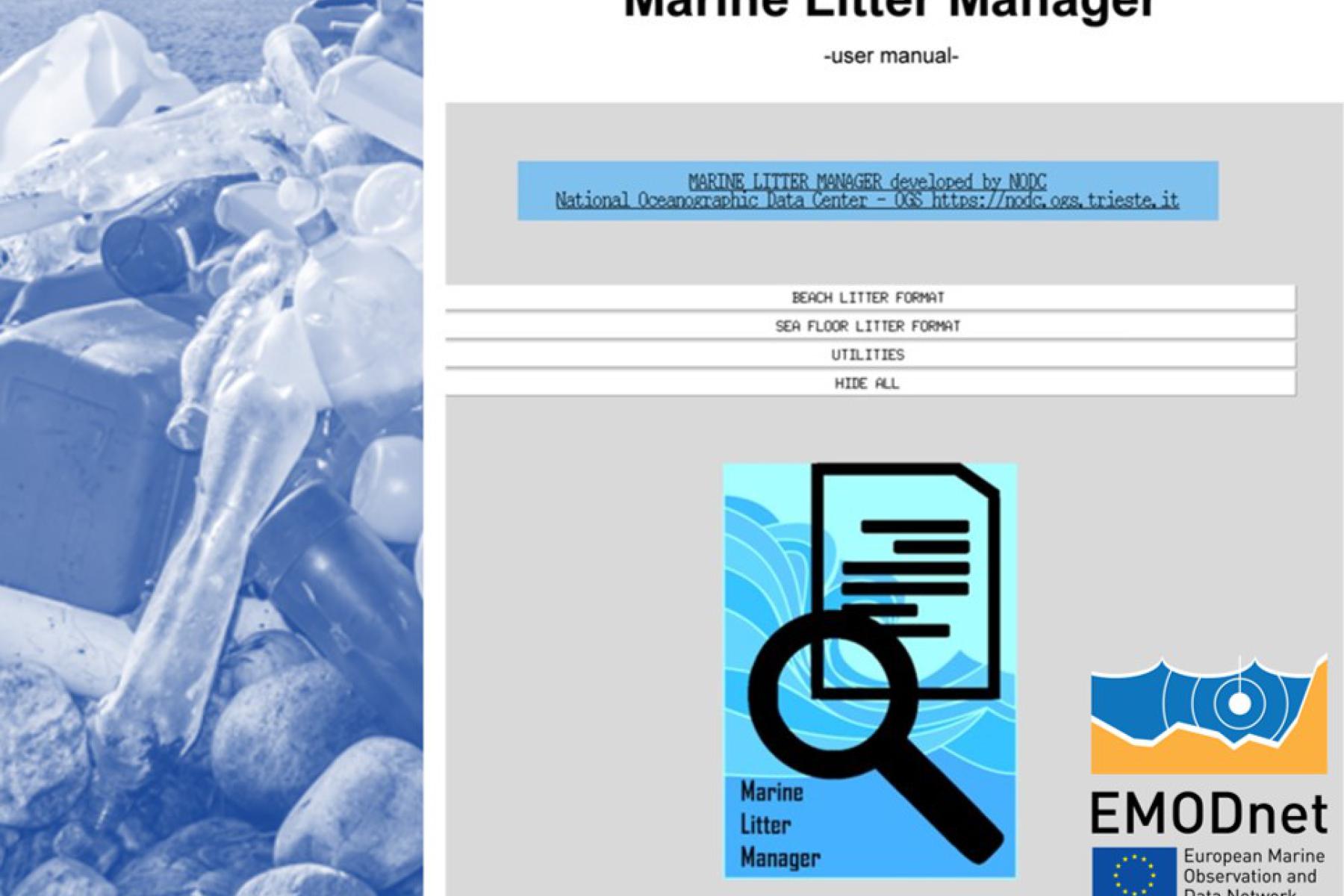 Manual for the Marine Litter Manager tool. ©EMODnet