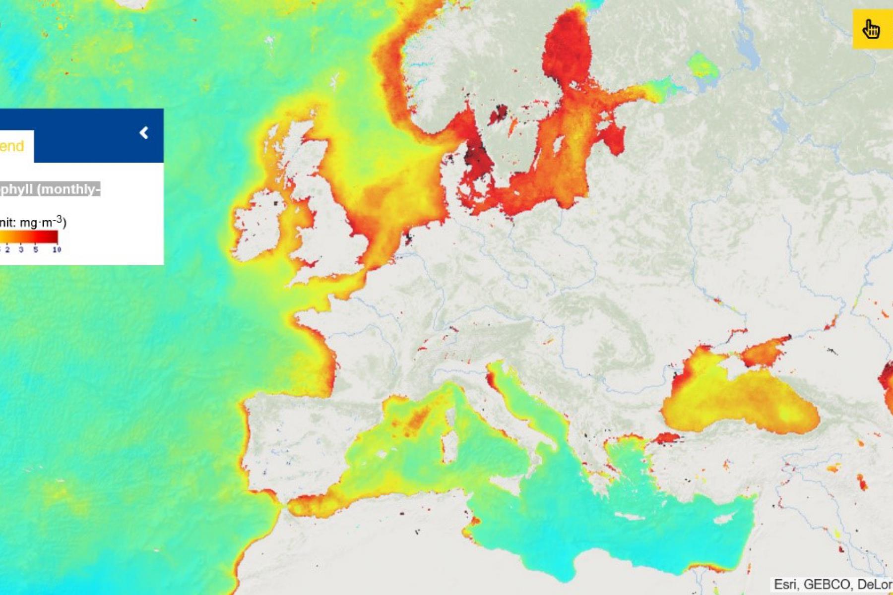 Map of the Week – Global Ocean Chlorophyll (monthly-mean)