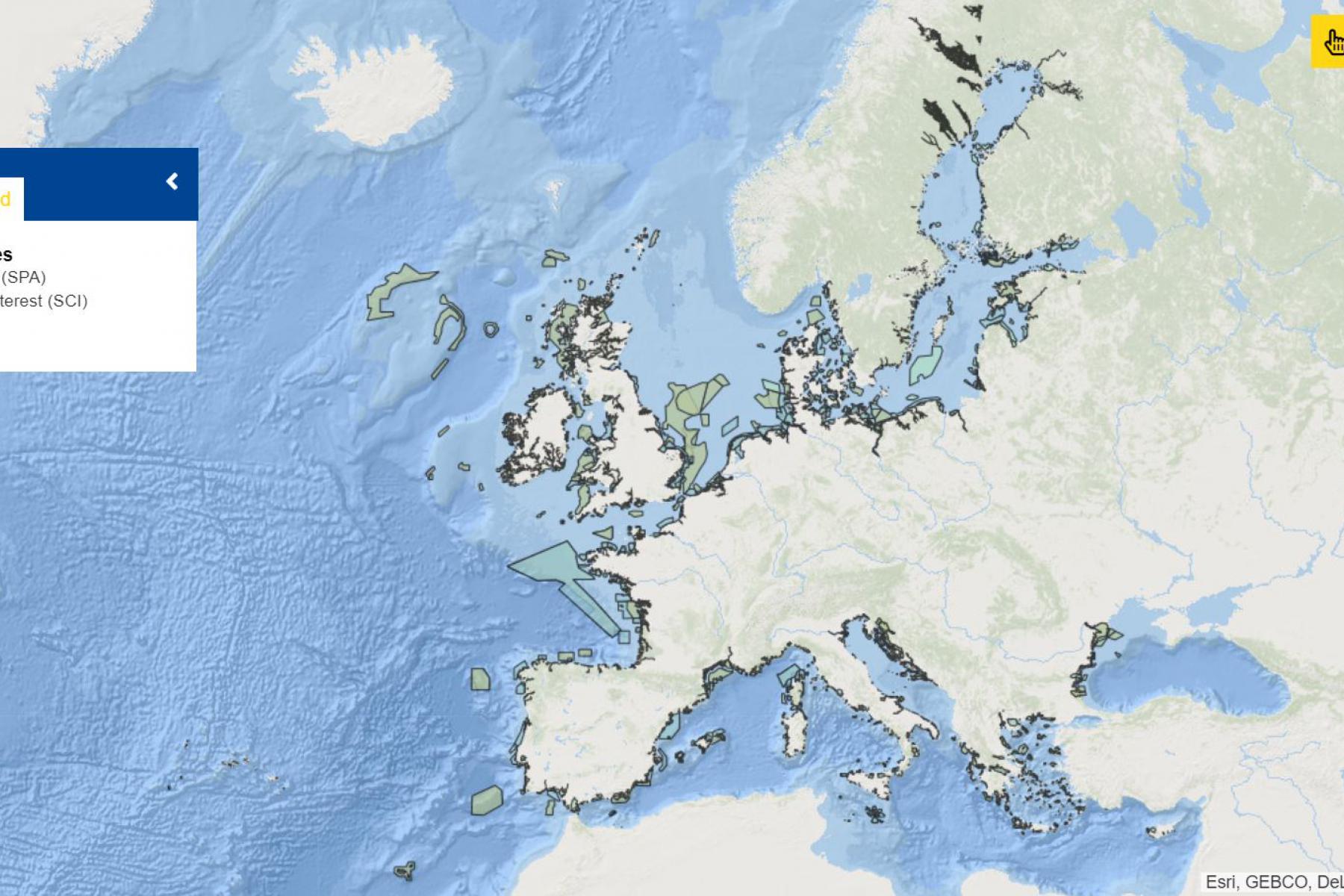 Map of the week - Marine Natura 2000 Sites