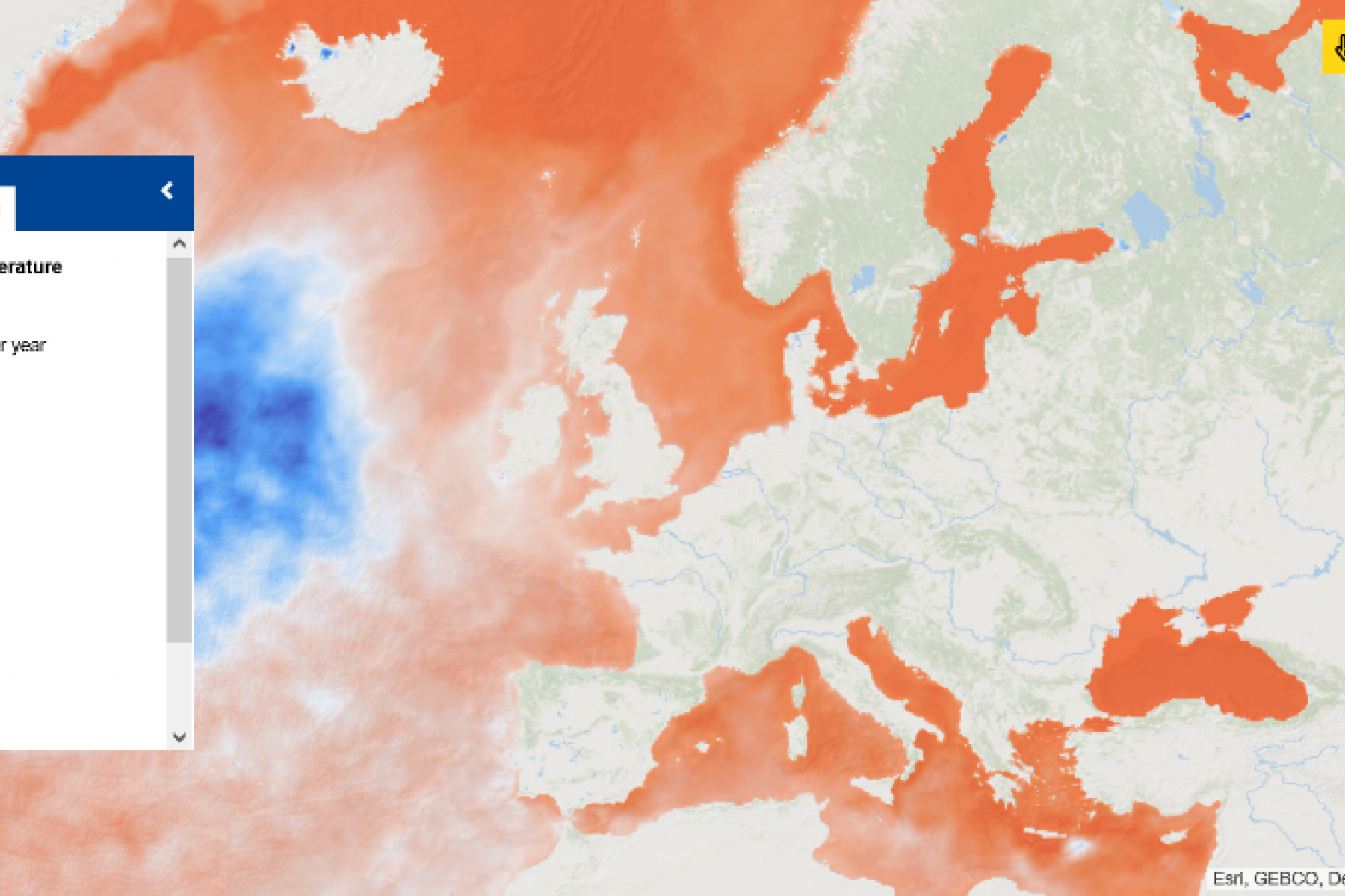Global sea surface temperature regional trend