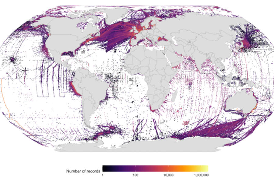 Plankton data in OBIS (Ocean Biodiversity Information System): 485 datasets – 8,662 species – 13,767,740 records (©OBIS, 2023)
