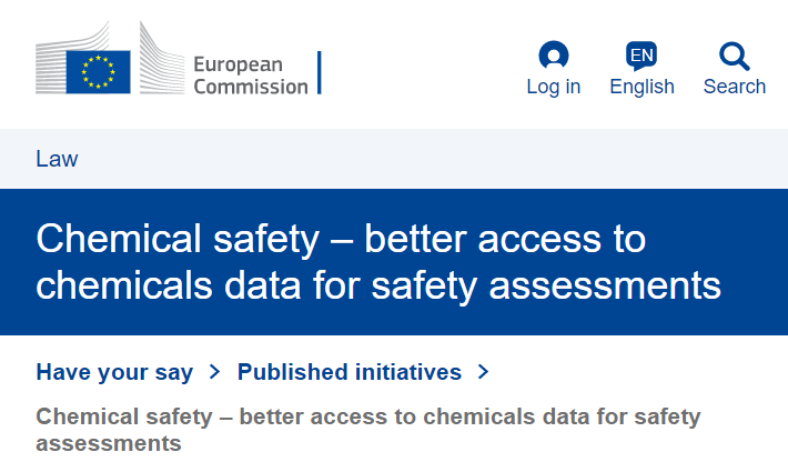 EC survey on chemical data for safety assessments EC survey on chemical data for safety assessments