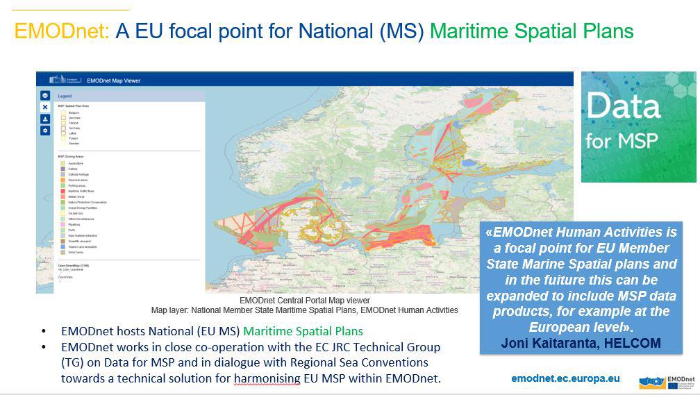 EMODnet for Maritime Spatial Planning and Offshore Renewable Energy 