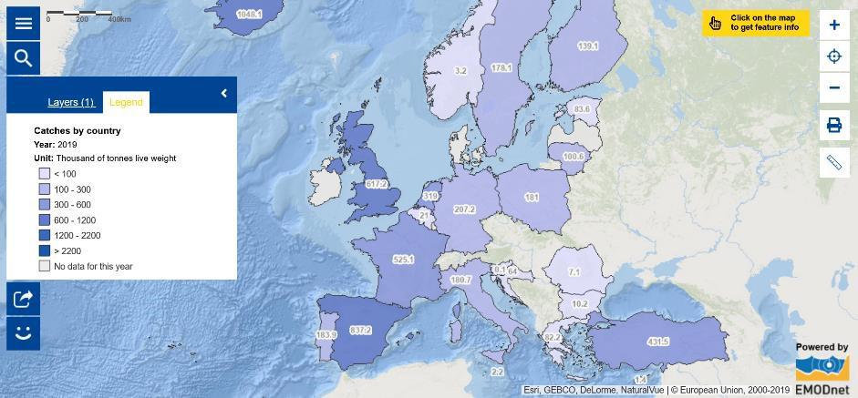 Fisheries – Catches by country