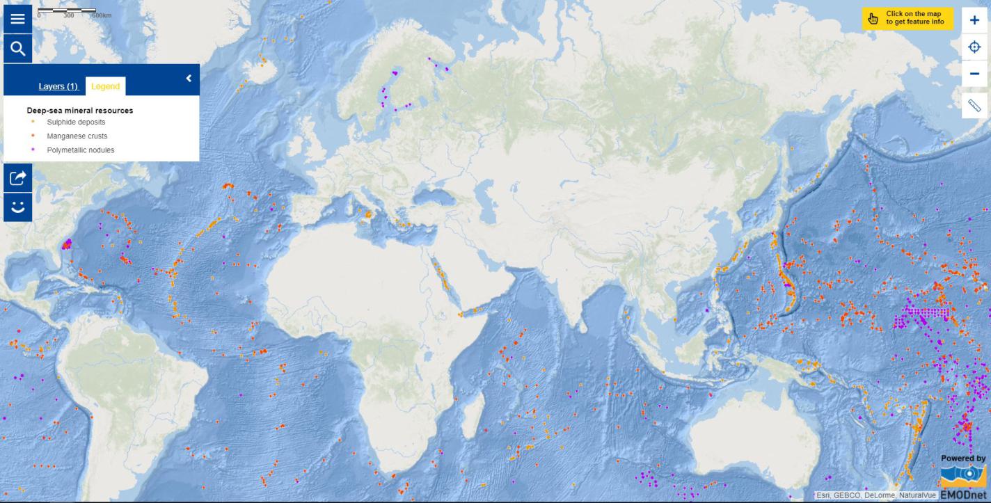 Map of the week – Deep-sea mineral resources