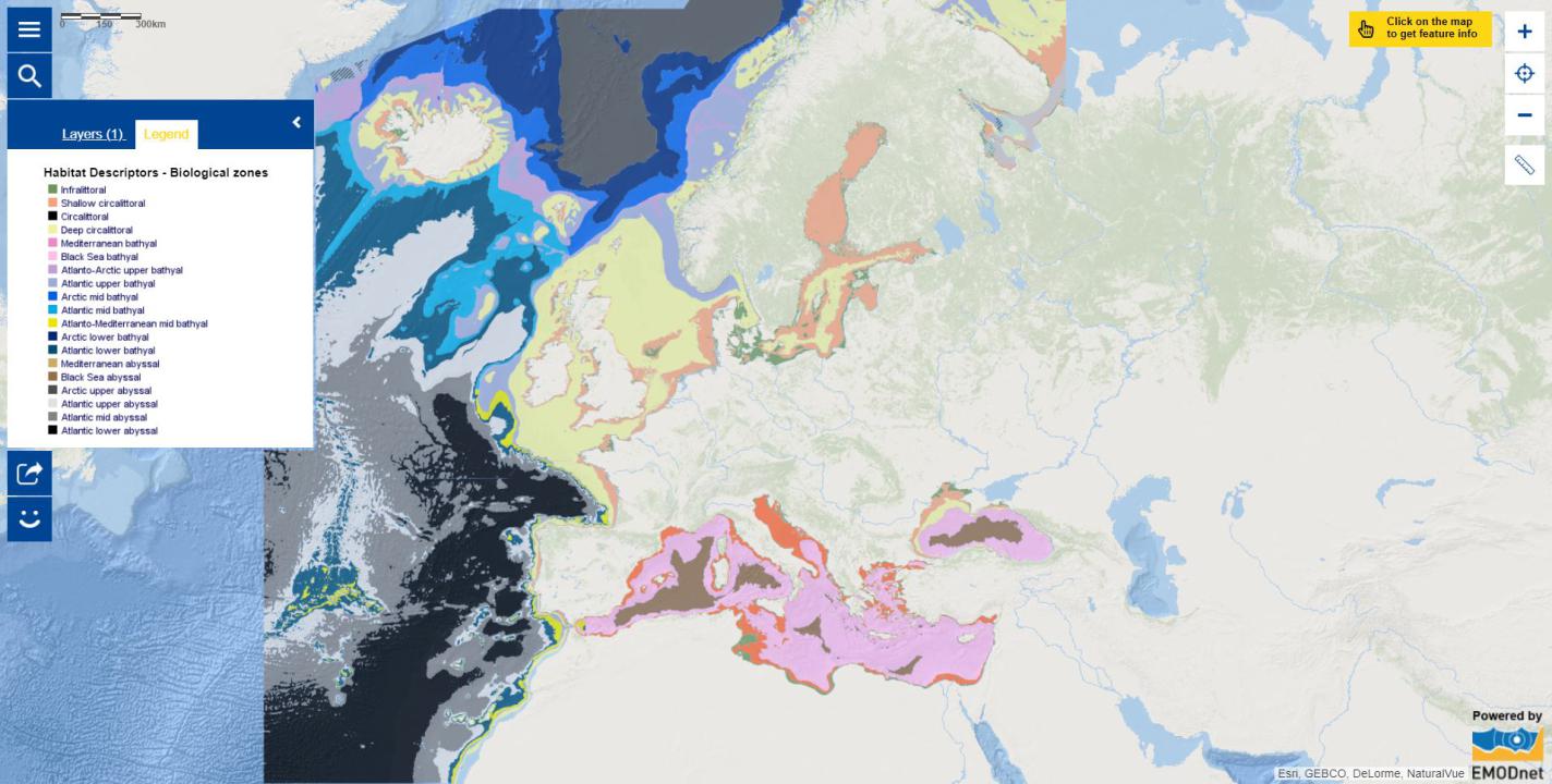 Map of the week – Habitat Descriptors – Biological zones