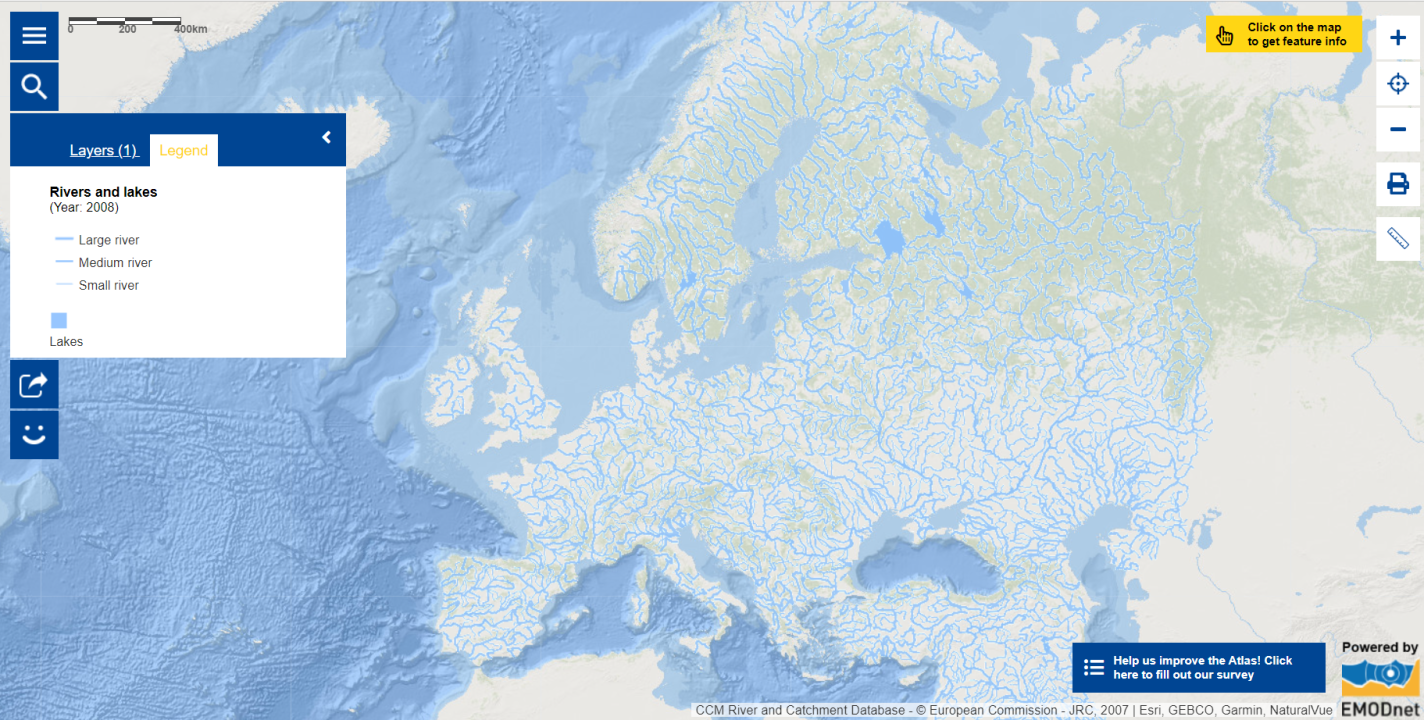 Rivers and Lakes Rivers and Lakes