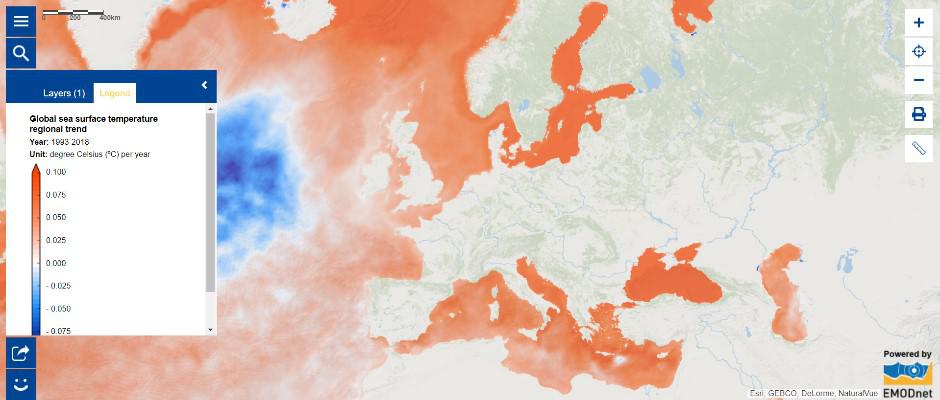 Global Sea Surface Temperature Regional Trend