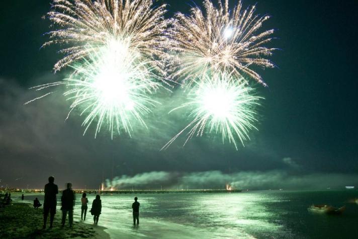 Fireworks by the Sea