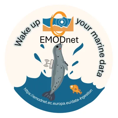 EMODnet data ingestion wake up your marine data, sticker