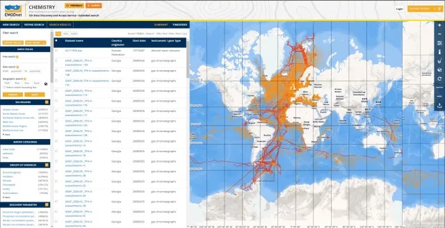 EMODnet Chemistry CDI Data and Discovery Access Service (SeaDataNet service)