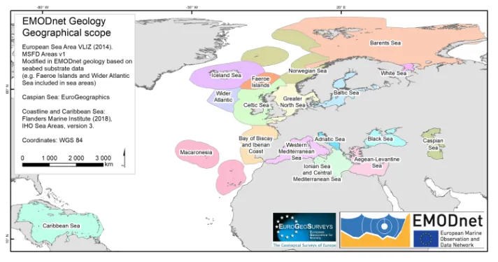 Geology - Sea regions