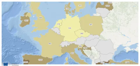 Map of the week – Employment in the fisheries and aquaculture sectors