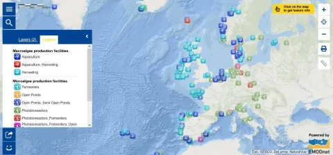 Map of the Week – Algae production facilities