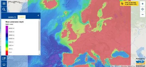Map of the Week – Mean underwater depth