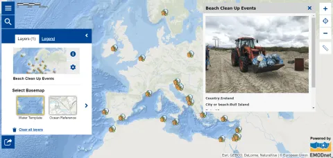 Map of the week – Beach Clean Up events