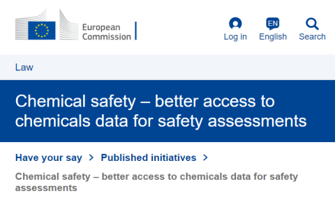 EC survey on chemical data for safety assessments
