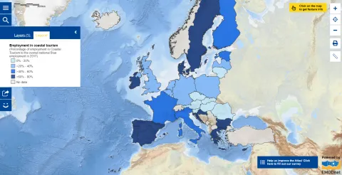 Map of the Week – Developing Skills for the Blue Economy  – Coastal Tourism