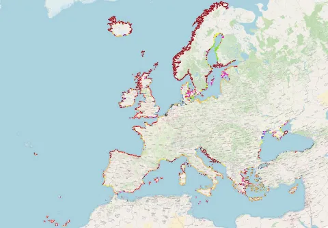Europe's Coastal Types. ©EMODnet