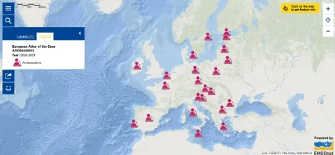 Map of the Week – European Atlas of the Seas Ambassadors