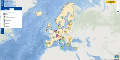 Map of the Week – Fishing fleet by type of gear (1990-2018)