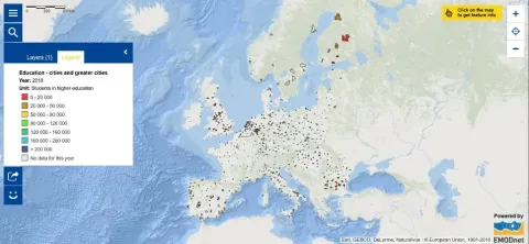 Map of the Week – Education – Cities and greater cities