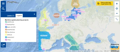 Map of the week – Marine spatial planning projects