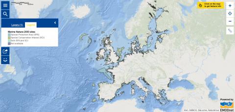Map of the week - Marine Natura 2000 Sites