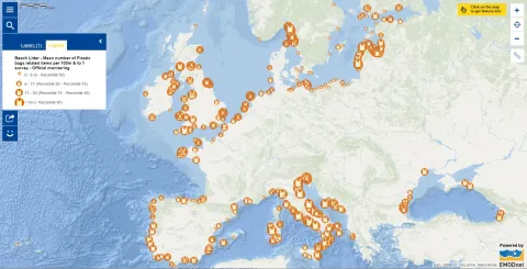 Map of the Week – Beach Litter – Plastic Bags