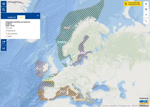Map of the week – Integrated Maritime Surveillance Projects