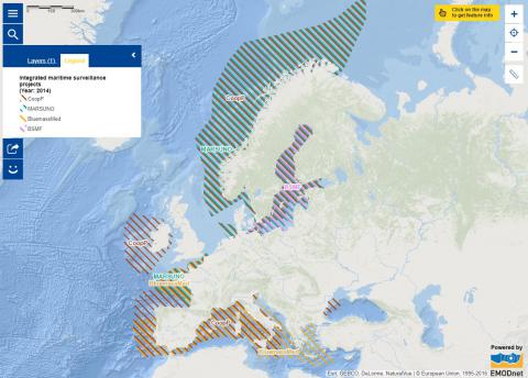 Map of the week – Integrated Maritime Surveillance Projects