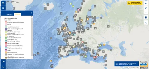 Map of the Week – Science, Marine Research Infrastructures and Ocean Literacy