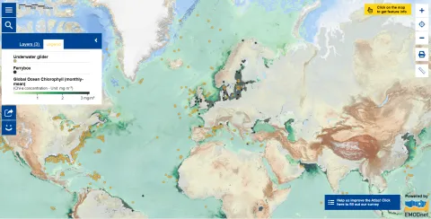 Map of the Week – AQUARIUS Project and Examples of Ocean Observation Instruments