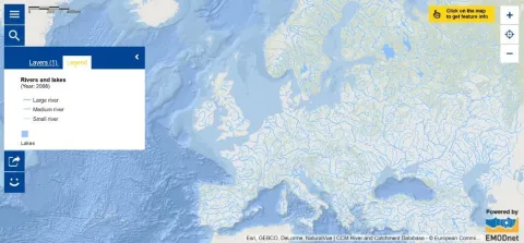 Map of the Week – Water – Rivers and lakes 