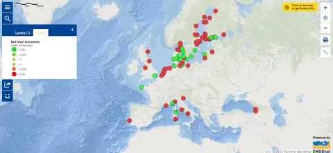 Map of the Week - Sea level anomalies