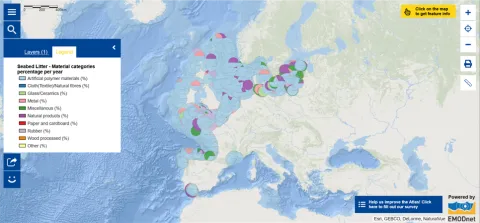 Map of the Week – Waste and Pollution – Seabed Litter 