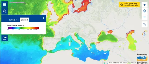 Map of the week - Water transparency 