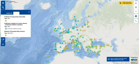 Map of the Week – Youth4Ocean Forum Activities at the European Youth Week 