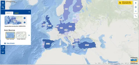 Map of the week - Aquaculture production