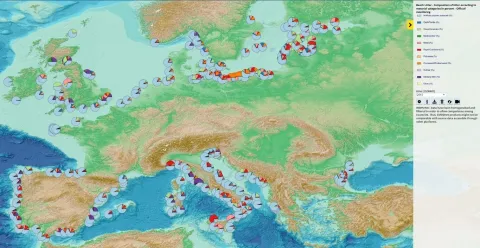 EMODnet Chemistry marine litter map. ©EMODnet