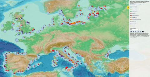 EMODnet Chemistry marine litter map