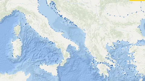 Map of the week – Location of ports in Europe