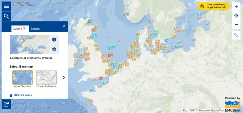 Map of the week – Location of wind farms