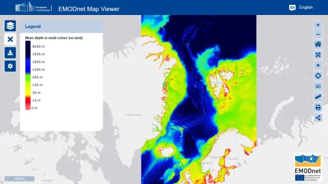 EMODnet Bathymetry Arctic region