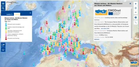 Map of the Week – Mission Actions and European Ocean Days 2025