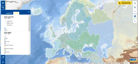 Map of the Week – World Water Week – Rivers and Lakes